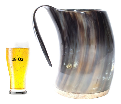 Enorme Vaso Vikingo Extra Grande, Estilo Medieval, Cuerno De