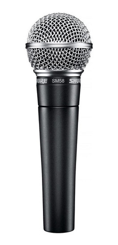 Microfone Shure SM SM58-LC Dinâmico Cardioide cor cinza-escuro/prateado