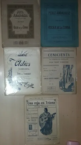 Lote De 20 Partituras Jota Aragonesa Perle Andalouse (Usado)