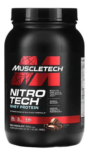 Proteína Nitrotech Whey Protein 2.2lb (muscletech) Sabor Chocolate
