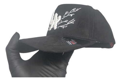 Gorra Snapback Gamuza Bordada Curva Ajustable Premium Fg Cap La Las Nubes Los Angeles Ajustable