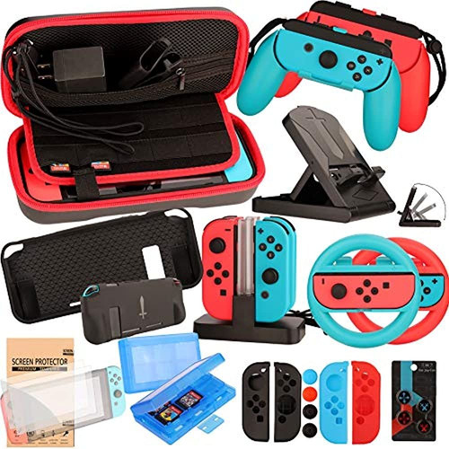 Kit De Accesorios Para Nintendo Switch Games Bundle Wheel Gr