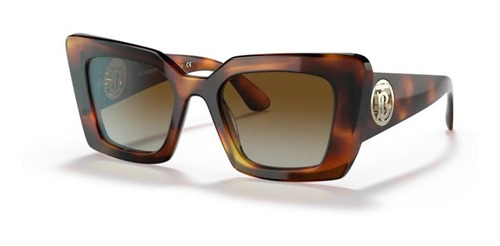 Lentes De Sol Burberry Daysy Be4344 3316t5 Havana Polarizado Lente Cafe Degradado Ma003 Varilla Havana 3316t5 Armazón Havana 3316t5 Diseño Solar