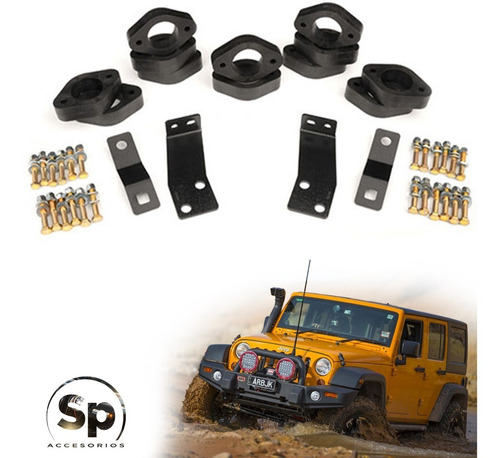 Body Lift De 1.25 PuLG Jeep Wrangler Jk 07-18 Rough Country