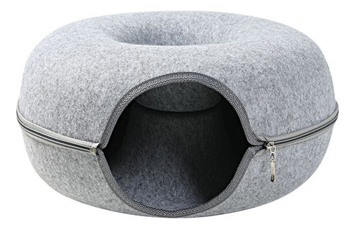 Cama De Fieltro Tipo Túnel Para Gatos, Rosquillas, Nido De A