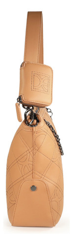 Bolsa Tote Cloe Para Mujer Material 100% Reciclado Con Asa Color Marrón claro