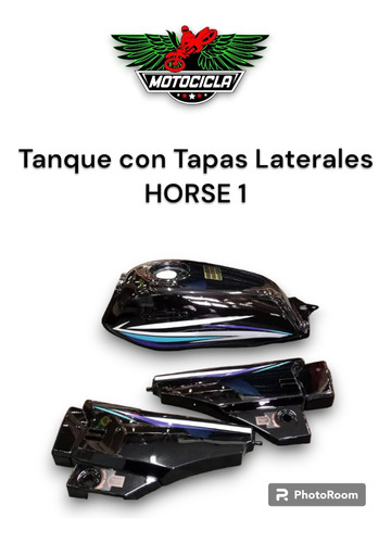 Tanque Con Tapas Laterales Moto Horse 1