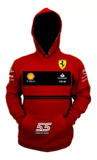 Hoodie Ferrari F1 Escudería Carlos Sainz 55 2022 Formula 1