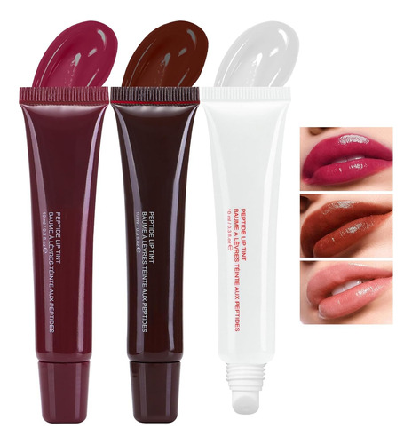 Juego De Bálsamo Labial De 3 Colores Hidratante