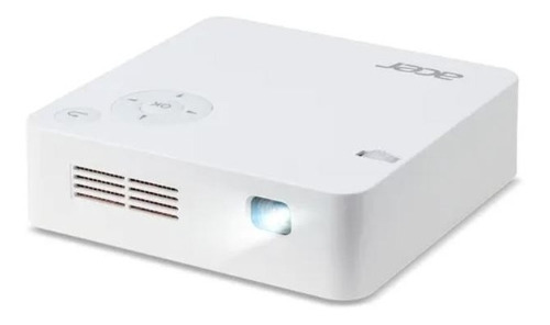 Projetor branco portátil Acer C202i Wi-Fi 300 lúmens branco