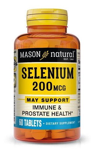 Mason Natural | Selenium | Selenio | 200mcg | 60 Tablets