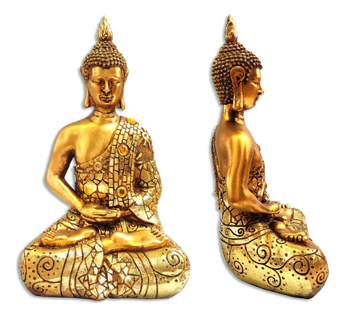 Buda Decorativo Mudra  15x10x25cm
