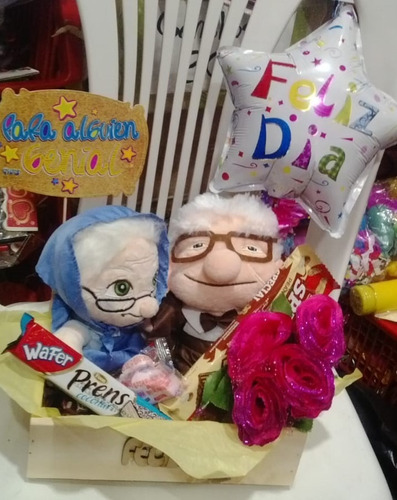 Regalo Detalle Arreglo Peluches Pareja Abuelos Up Fechas Esp