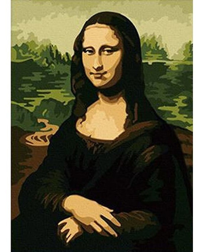 Lienzo Pinta Por Números Mona Lisa Da Vinci Grupo Educar 