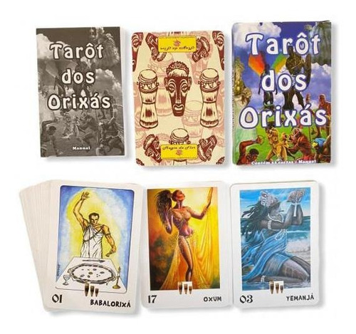 Tarot Orixás Colorido - 22 Cartas - Papel Cartão - 8x11,5 Cm