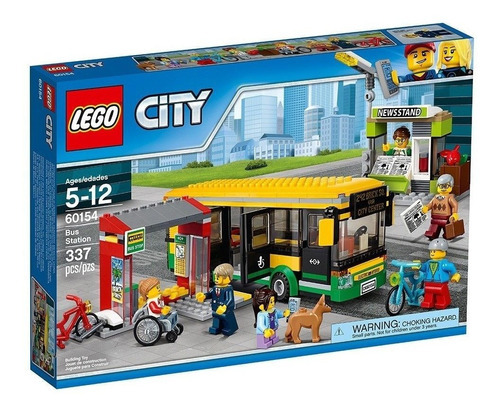 Lego City Estaçao De Onibus Bus 337 Peças 60154 