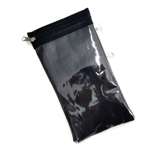 Imagem 2 de 5 de Capinha Porta Celular Com Visor E Bolsinho Atrás Para Cartão