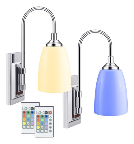 Luxsway Lámpara De Pared Que Cambia De 12 Colores, Aplique D