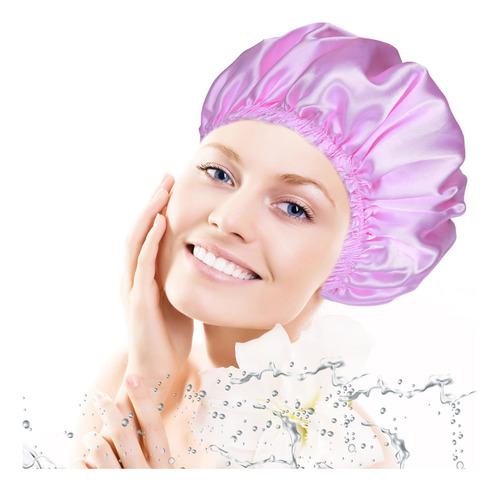 Gorros De Ducha Chfong Para Mujer, Reutilizables, 4 Unidades