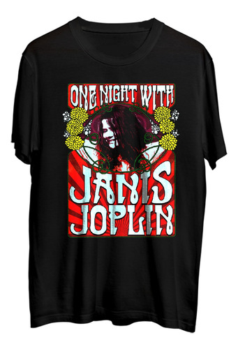 Janis Joplin . One Night With . Rock . Polera . Mucky