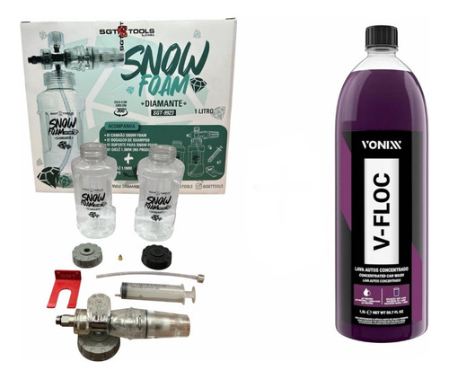 Snow Foam Canhão De Espuma Diamante Com V-floc Vonnix