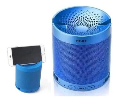 Mini Caixa De Som Bluetooth Hf-q3 - Azul