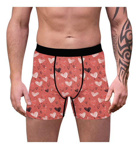 Cómodos Bóxers Con Estampado Digital Para Hombre, Transpirab