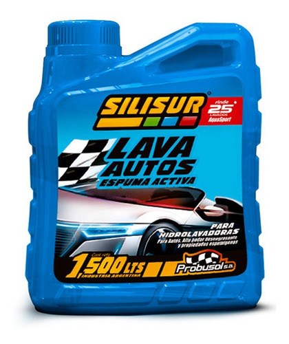 Silisur Lava Autos Espuma Activa 1500cc Para Hidrolavadoras