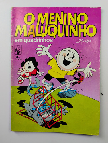 Gibi Hq Menino Maluquinho N° 21 Editora Abril Raro De 1990 (Usado)