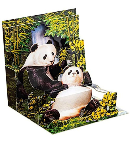 Tarjetas De Felicitación De Cumpleaños   (1 Paquete, Panda)