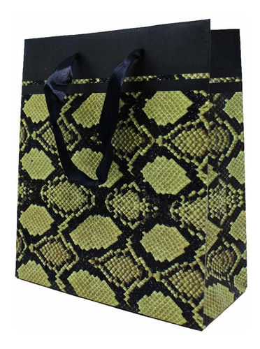 Sacola Papel Cobra - 20x18 Cm - 10 Unid + 2 Unid De Brinde