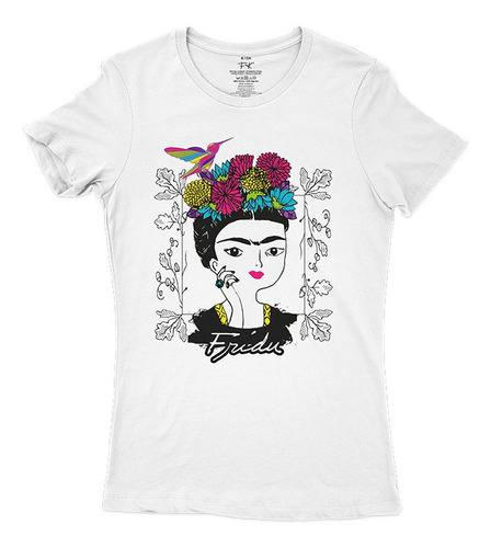 Playera Frida Kahlo Colibri