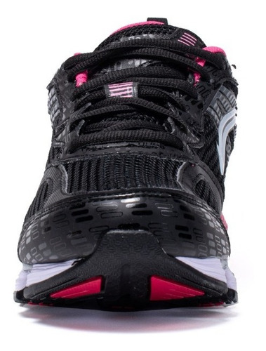 Imagen 5 de 5 de Tenis Para Correr Karosso Negro Fiusha 6317
