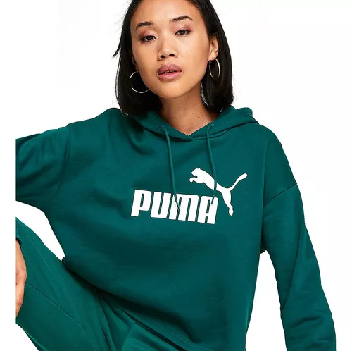 Sudadera Puma Amplified Verde Mujer