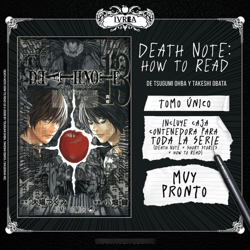 Death Note 13: How To Read (databook + Caja) - Ivrea