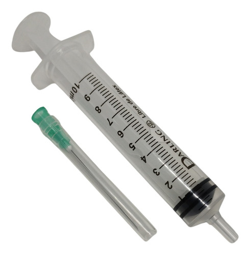 Jeringa Descartable 10ml Con Aguja 40x8 Darling X 100 Un. Capacidad En Volumen 10 Ml