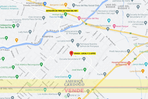 2 Lotes De 425 M2 C/u Total 850 M2, Mas Local, 24 M2, Pompeya, Merlo