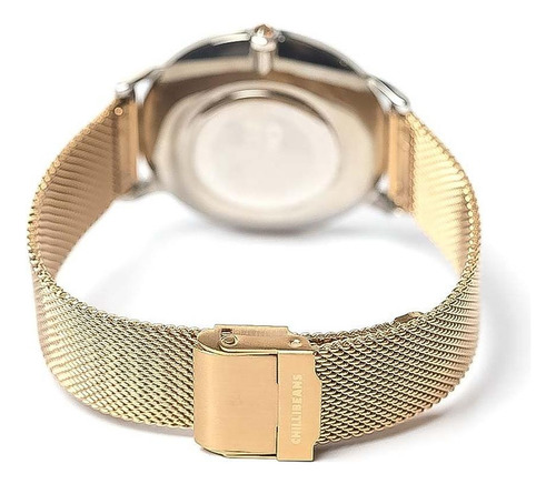 Relógio Analógico Feminino Chilli Beans Prata Dourado Re.mt