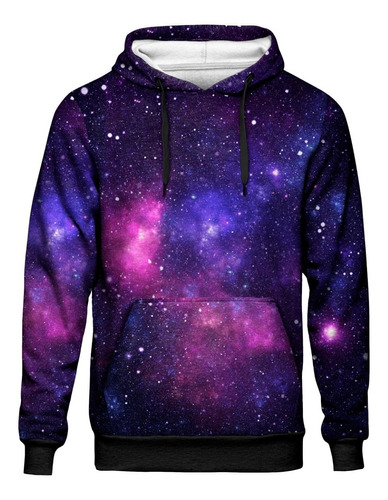 Blusa Moletom Bolso Lateral Galaxia Nebulosa Tumblr Swag 9