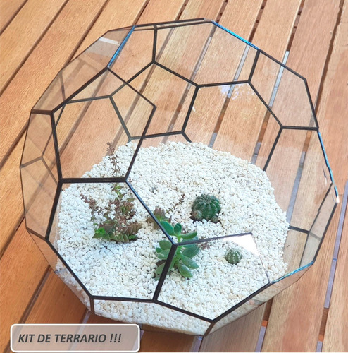 Imagen 1 de 2 de Kit De Vidrios Para Armar Terrario-fanal-vitaux-tiffany M13a