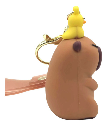 Llavero Capibara Carpincho De Goma Dura, Modelos Para Elegir Con Pato