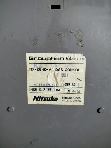 Consola Central Telefónica Nitsuko Dss Nx E64d V4 (Usado)