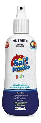 Repelente Sai Inseto Nutriex Kids Suave 200ml