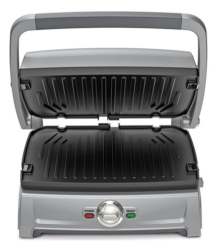Grill Compacto Chapa E Panini Press Cuisinart Cor Cinza 127v