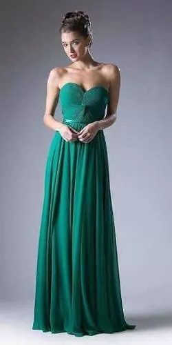 Vestido Largo Strapless Verde Esmeralda . Talla 14 O Grande en venta en  Morelia Michoacán por sólo $   Mexico