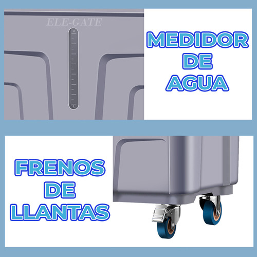 Aire Acondicionado Portátil Capacidad 60 Lts 3 Velocidades Ele-Gate CLR.78 Color Blanco