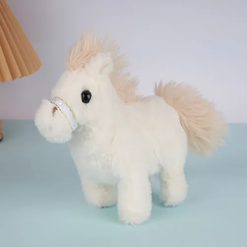 Caballo De Peluche Eléctrico Que Camina, Con Sonidos Realistas Y Melódicos, Para Niños De 3 Años En Adelante, Juguete Interactivo