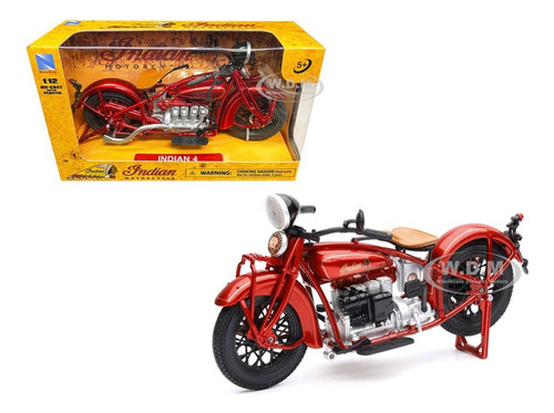 New Ray Motocicleta 1930 Indian 4 Escala 1:12 Nueva Con Caja