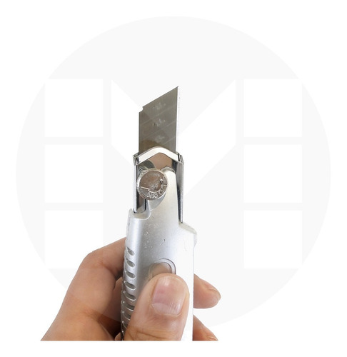 Cutter Trincheta 18mm Cuerpo Zinc + 5 Hojas Repuesto
