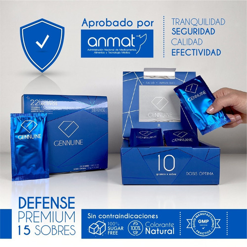 Gennuine Defense Premium Colageno X 15 Sobres